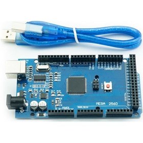 Resim Arduino Mega2560 R3 Klon - Usb Kablo Hediyeli - (Usb Chip Ch340) 