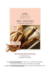 Resim Kırmızı Ginseng Özü İçeren Nemlendirici Yüz Maskesi 