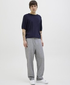 Resim Jack & Jones Erkek Keten Karışımlı Chino Pantolon - Karl - 12269371 Blue Indigo 