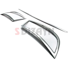 Resim S-Dizayn Skoda Superb Krom Egzoz Çıkışı 3 Parça Set 2020-2023 