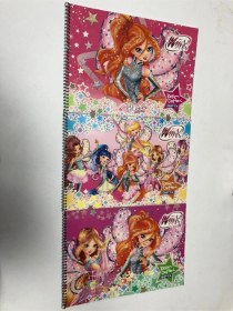 Resim 3 Adet Winx Lisanslı Spiralli Resim Defteri 25 35 Ebatında 15 Yaprak 