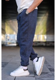 Resim Lacivert Batik Desenli Jogger Eşofman Altı E6582 Lacivert 