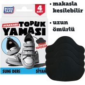 Resim Boss Tape Ayakkabı Topuk Yaması Kendinden Yapışkanlı Ayakkabı Tamir Bandı Siyah 