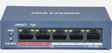 Resim Hıkvısıon DS-3E0105P-E/M(B) 5 Port Poe Swıtch Yönetilemez Hıkvısıon DS-3E0105P-E/M(B) 5 Port Poe Swıtch Yönetilemez