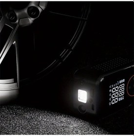 Resim Motion003 Kablosuz Taşınabilir Hava Kompresörü Dijital Göstergeli Usb Şarj Led Aydınlatm 