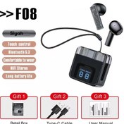 Resim Karler Bass F08 Dijital Şarj Göstergeli TWS Bluetooth Kulaklık - Siyah 