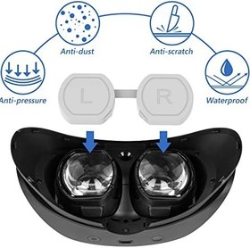 Resim Geekria PSVR2 ile Uyumlu Lens Koruyucu Kılıf Kapak, PlayStation VR2 için Silikon Koruyucu Kapak Tasarımı, Toz Geçirmez ve Çizilmez (Beyaz) 