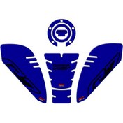 Resim GP Kompozit Yamaha R7 2021–2024 Uyumlu Tank Pad Seti Mavi 