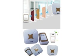 Resim Munico Kablosuz Kapı Zili Su Geçirmez Kablosuz Kapı Zili Uzaktan Arama Su Geçirmez Akıllı Müzik Kapı Zili 