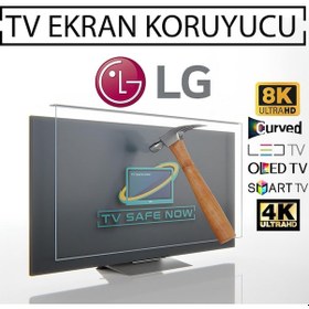 Resim TVSAFENOW LG Uyumlu 50UK6500 50'' İnç 127 Ekran LG Uyumlu TV Ekran Koruyucu 