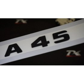 Resim DK Tuning A45 Bagaj Yazı Logo Siyah Renk Orjinal Ürün 