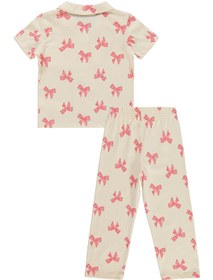 Resim Civil Girls Fiyonk Desenli 2-5 Yaş Pijama Takımı - Fil Dişi - Fil Dişi / 4-5 Yaş 