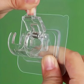 Resim No-Drill Easy-Install Teleskopik Perde Çubuğu - Duş, Yatak Odası ve Gardırop Kapıları için Uygun, Kullanım Kabloları, Kolay Kurulum İçin Şeffaf Tasarım, Güvenli Duvar Montajı, Banyo Aksesuarları | Şeffaf Tasarım | Plastik Perde Çubuğu, Oturma Odası İçin Perdeler 