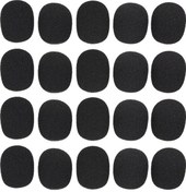 Resim 20 Adet Mini Mikrofon Kılıfı Kulaklık Yedek Köpük Mikrofon Kılıfı Telefon Kulaklığı Mikrofon Kılıfı Mikrofon Rüzgarlığı Rüzgarlık Kulaklık Köpüğü 