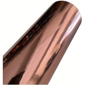 Resim Sunshine022 Esnek Gül Altını Renk 118in Hava Kabarcıksız Chrome Ayna Folyo 