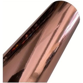 Resim Sunshine022 Esnek Gül Altını Renk 118in Hava Kabarcıksız Chrome Ayna Folyo 