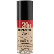 Resim Pastel 24H Non Stop Foundation & Concealer - Fondöten Kapatıcı No: 604 Vanilla 