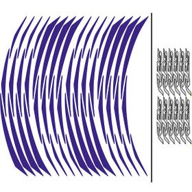 Resim Yamaha R25 Reflektör Mavi Jant Şeridi 