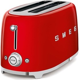 Resim Smeg TSF02 4 Dilim Ekmek Kızartma Makinesi Kırmızı 
