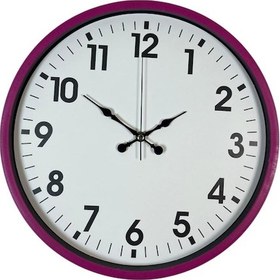 Resim 36 Cm Pembe Dekoratif Klasik Duvar Saati Pembe 