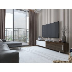 Resim Decorotika Nehi Tv Ünitesi Ceviz Beyaz 