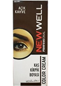 Resim New Well Kaş Kirpik Boyası Açık Kahve 