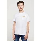 Resim Qivi ßthe Outer Worlds Logo Baskılı Unisex Çocuk Beyaz Tshirt 