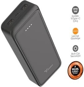 Resim 25.000 mAh 48W TURBO Powerbank - Xiaomia 13 / 12T Pro / 13 Pro (Taşınabilir Enerji Çözümü) - LCT511S574 