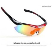 Resim Fastbuy Polarize Spor Gözlüğü - Bisiklet, Koşu İçin Rüzgar Engeli, Sporcu Kullanıma Uygun, Fiyata Erişilebilir Orta Kırmızı S Siyah 