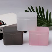 Resim Taşınabilir 2 Katlı Tırnak Organizatör Kutusu - Jel Oje, Tırnak Sanatı Araçları ve Takı Aksesuarları için Ayırt Bölmeli Şeffaf Plastik Saklama Kutusu (Toz Geçirmez Seyahat Tasarımı) 