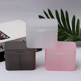 Resim Taşınabilir 2 Katlı Tırnak Organizatör Kutusu - Jel Oje, Tırnak Sanatı Araçları ve Takı Aksesuarları için Ayırt Bölmeli Şeffaf Plastik Saklama Kutusu (Toz Geçirmez Seyahat Tasarımı) 