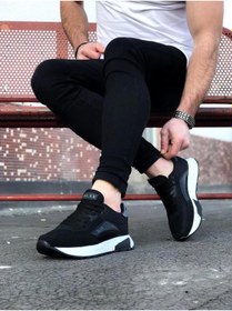 Resim Wagoon WG204 Siyah Siyah Erkek Spor Ayakkabı 