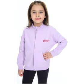 Resim Toontoy Kız Çocuk Baskılı Hırka Lila 