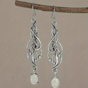 Resim Kadınlar için Bohem Tarzı Çinko Alaşım Küpeler, Vintage Esintili Günlük Kullanım Damlalık Küpeler 