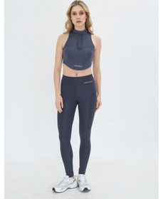 Resim Lesa Wear Soft Touch Bedene Oturan İp Detaylı Sporcu Crop Sütyeni Antrasit 