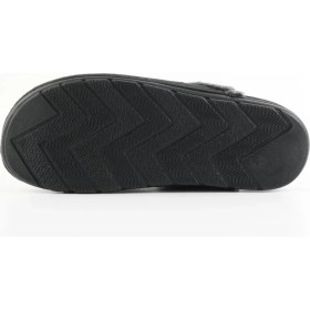 Resim Dr. Klompa Erkek Ev Terliği Peluş Astarlı Kışlık Kapalı Burun Kaymaz Taban Günlük Rahat Sabo Terlik Siyah 