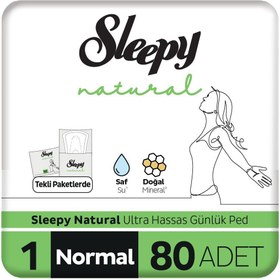 Resim Sleepy Natural 80'li Günlük Ped 