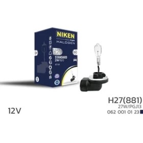 Resim Niken Nıken 0620010123 - Nıken H27W/2 881 27W Halojen Ampul PGJ13 12V 