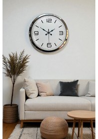 Resim Prestij Krom Metal 40 Cm Duvar Saati Diğer 
