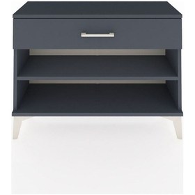 Resim Arges Şifonyer Tek Raflı Tek Çekmeceli 88x30x64 Antrasit-antr... Antrasit 