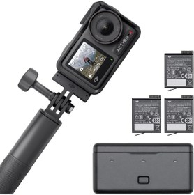Resim Genel Markalar Osmo Action 4 Adventure Combo - 11,3 İnç Sensörlü 4K120 fps Su Geçirmez Aksiyon Kamerası, Düş... 
