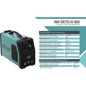 Resim Atiker Tig Kaynak Makinesi AW-DCTG-H-180 