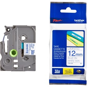 Resim Brother Tonersepeti Brother TZE-233 Beyaz Üzerine Mavi Etiket Şeridi 