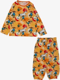 Resim Breeze Girls & Boys Erkek Bebek Pijama Takımı Çılgın Kız Desenli 9 Ay-3 Yaş, Hardal Sarı-hardal Sarı Hardal Sarı 