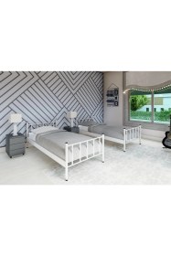 Resim Metalia Gm 127 Ayrılabilir Beyaz Çiftli Ranza 90 x 190 