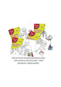 Resim Bu-Bu Desenli Tuval Boyasız 25X35 Cm Tu0001 