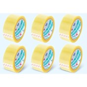 Resim Şeffaf Koli Bandı - 45MM*100MT - 38 Mikron - Akrilik (6 Adet) 