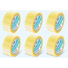 Resim Şeffaf Koli Bandı - 45MM*100MT - 38 Mikron - Akrilik (6 Adet) 