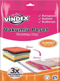 Resim Vindex Vakumlu Poşet Jumbo Tekli 73 x 130 CM 