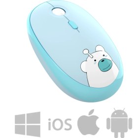 Resim Geezer M2 Hello Bear 2.4g 1600DPI Sessiz Kablosuz mouse Smk-M2 